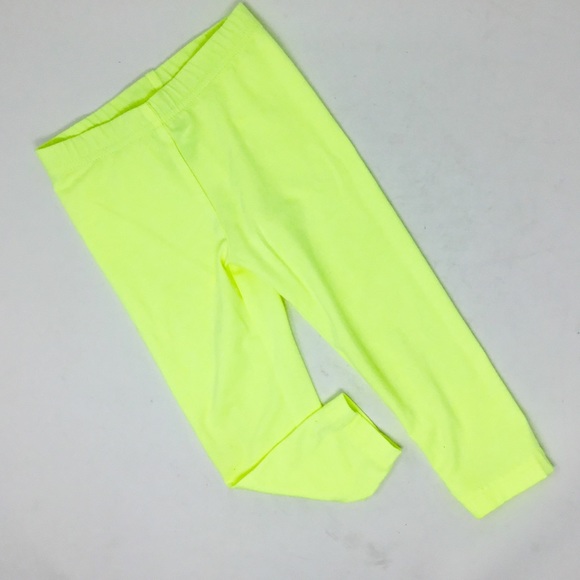 Carter's Other - Carters neon yellow Capri leggings